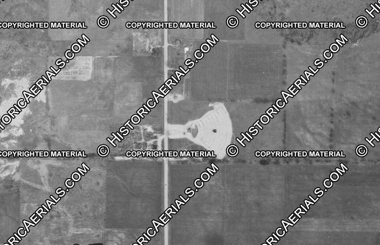 Big Rapids Drive-In Theatre - Historical Aerial (newer photo)